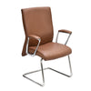 Nilkamal Command Mid Back Leather Visitor Chair (Tan)