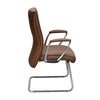 Nilkamal Command Mid Back Leather Visitor Chair (Tan)