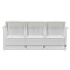 Nilkamal Goa Plastic 3 Seater Sofa with Cushion (Milky White and Grey)