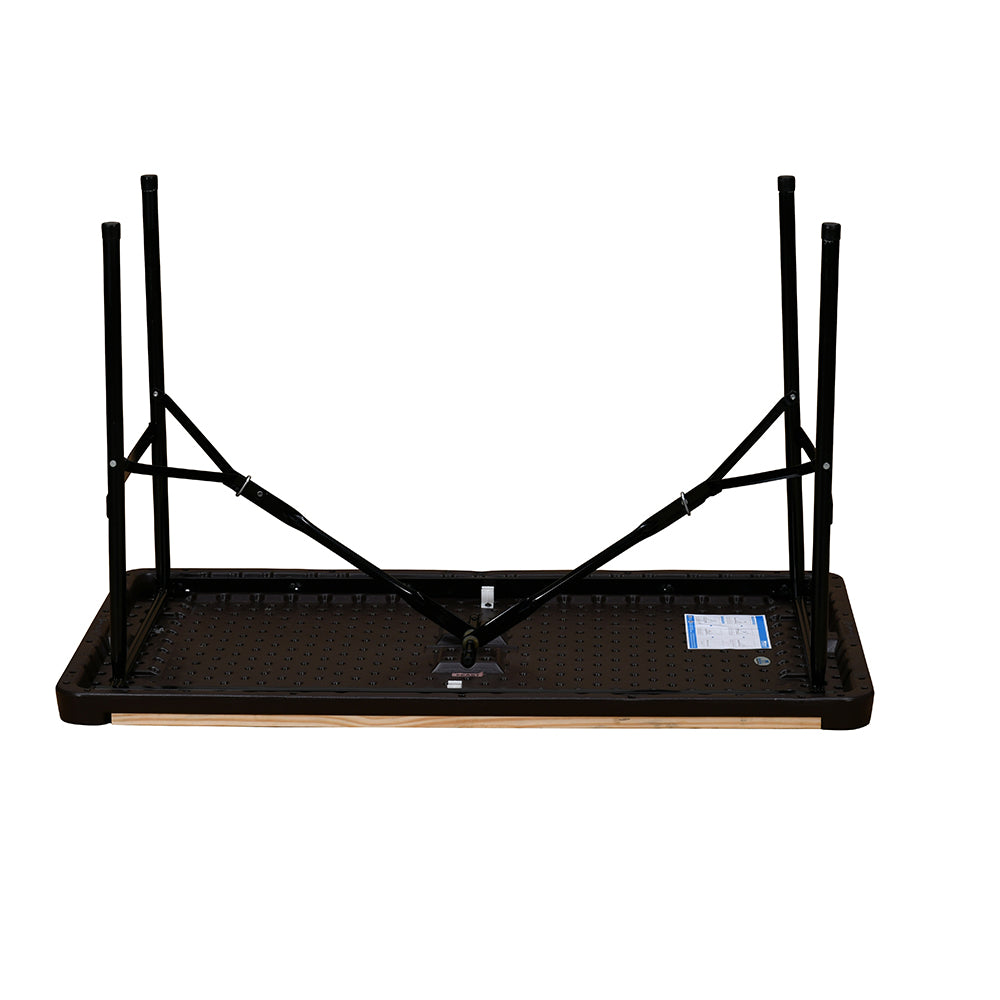 Nilkamal Feast 4 ft Blow Foldable Rectangle Table (Brown)