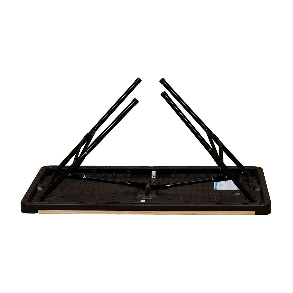 Nilkamal Feast 4 ft Blow Foldable Rectangle Table (Brown)