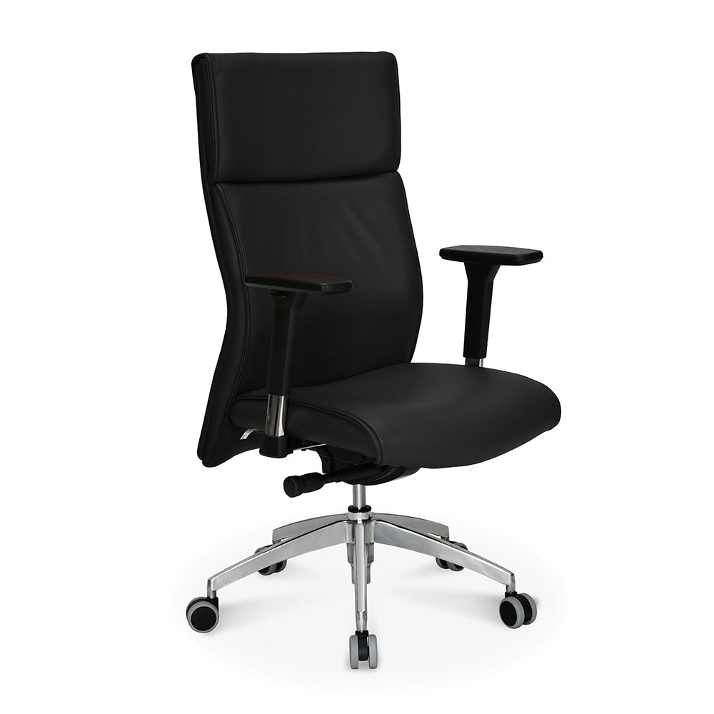 Nilkamal Command High Back Leatherette Office Chair (Black)