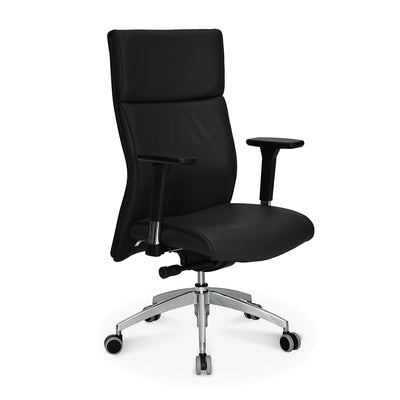 Nilkamal Command High Back Leatherette Office Chair (Black)