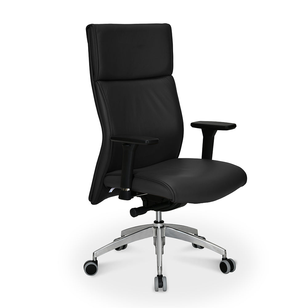 Nilkamal Command High Back Leatherette Office Chair (Black)