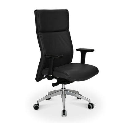 Nilkamal Command High Back Leatherette Office Chair (Black)