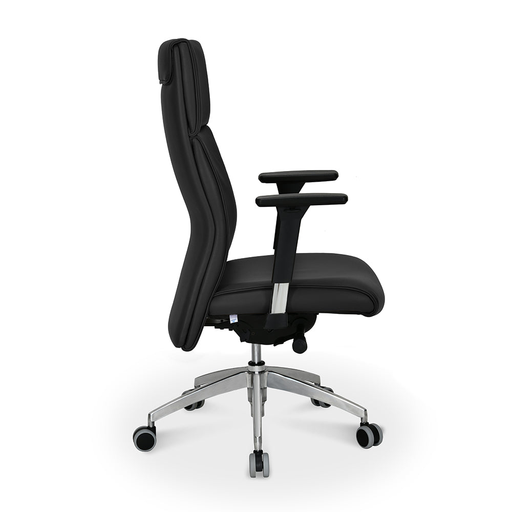 Nilkamal Command High Back Leatherette Office Chair (Black)
