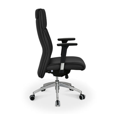 Nilkamal Command High Back Leatherette Office Chair (Black)