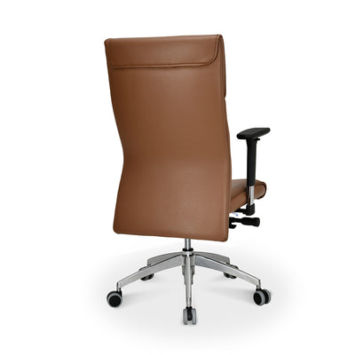 Nilkamal Command High Back Leather Office Chair (Tan)