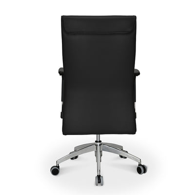 Nilkamal Command High Back Leatherette Office Chair (Black)