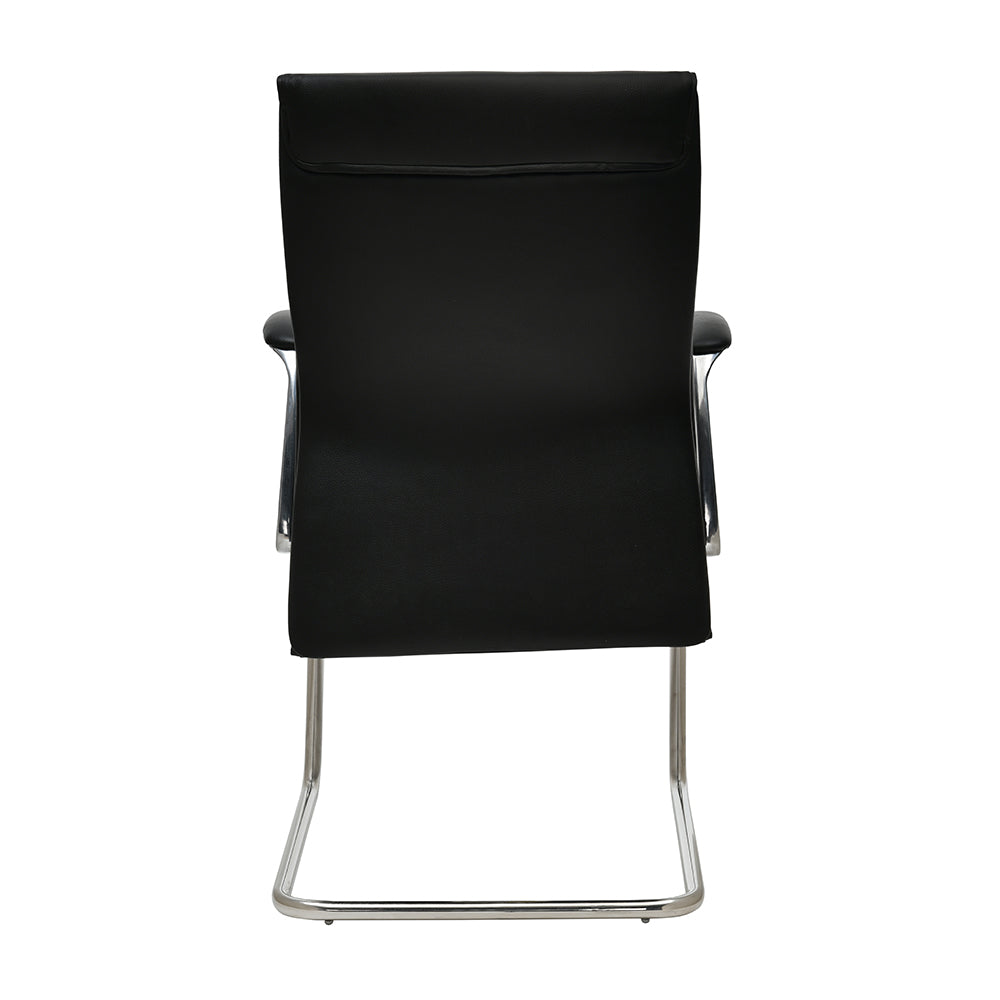 Nilkamal Command Mid Back Leatherette Visitor Chair (Black)