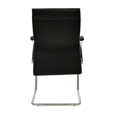 Nilkamal Command Mid Back Leatherette Visitor Chair (Black)