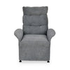 Nilkamal Electro 1 Seater Electric Recliner Sofa (Dark Grey) - Front View