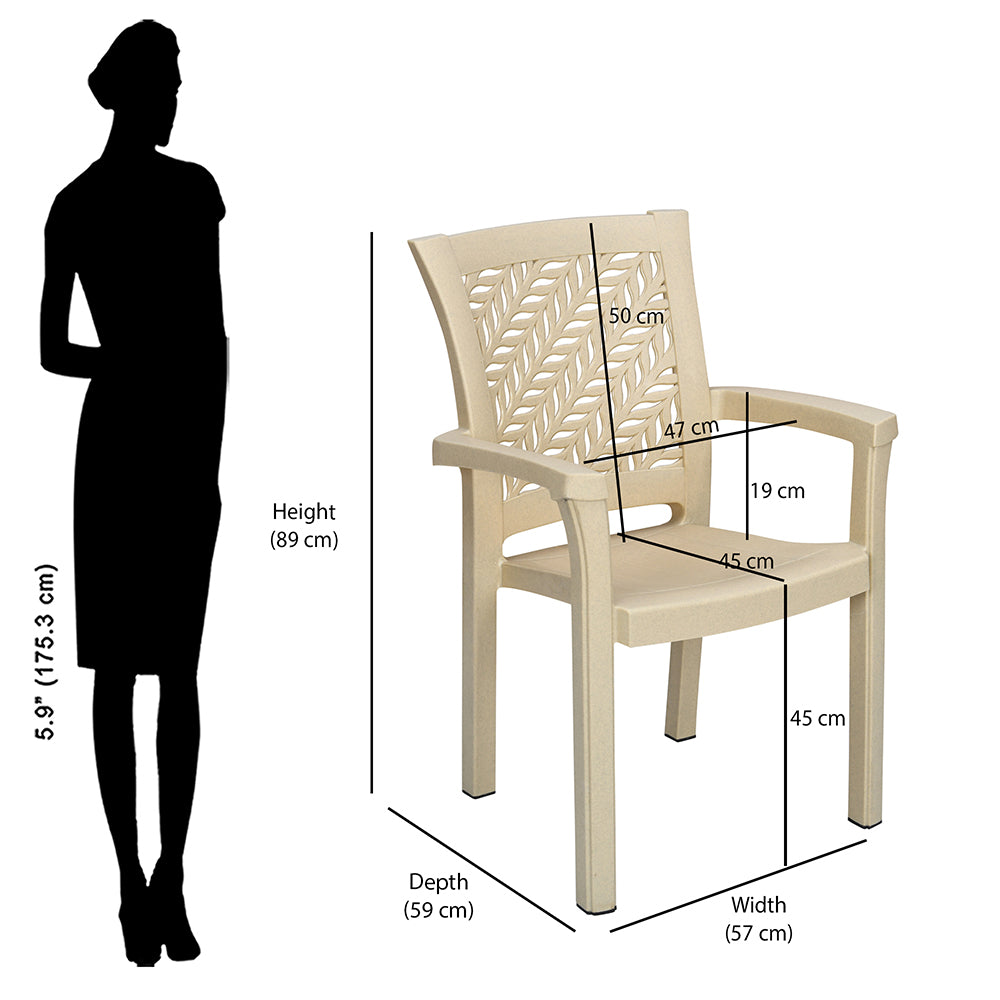 Nilkamal Tulip Plastic Arm Chair