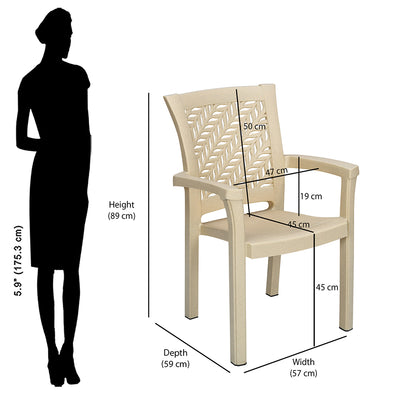 Nilkamal Tulip Plastic Arm Chair