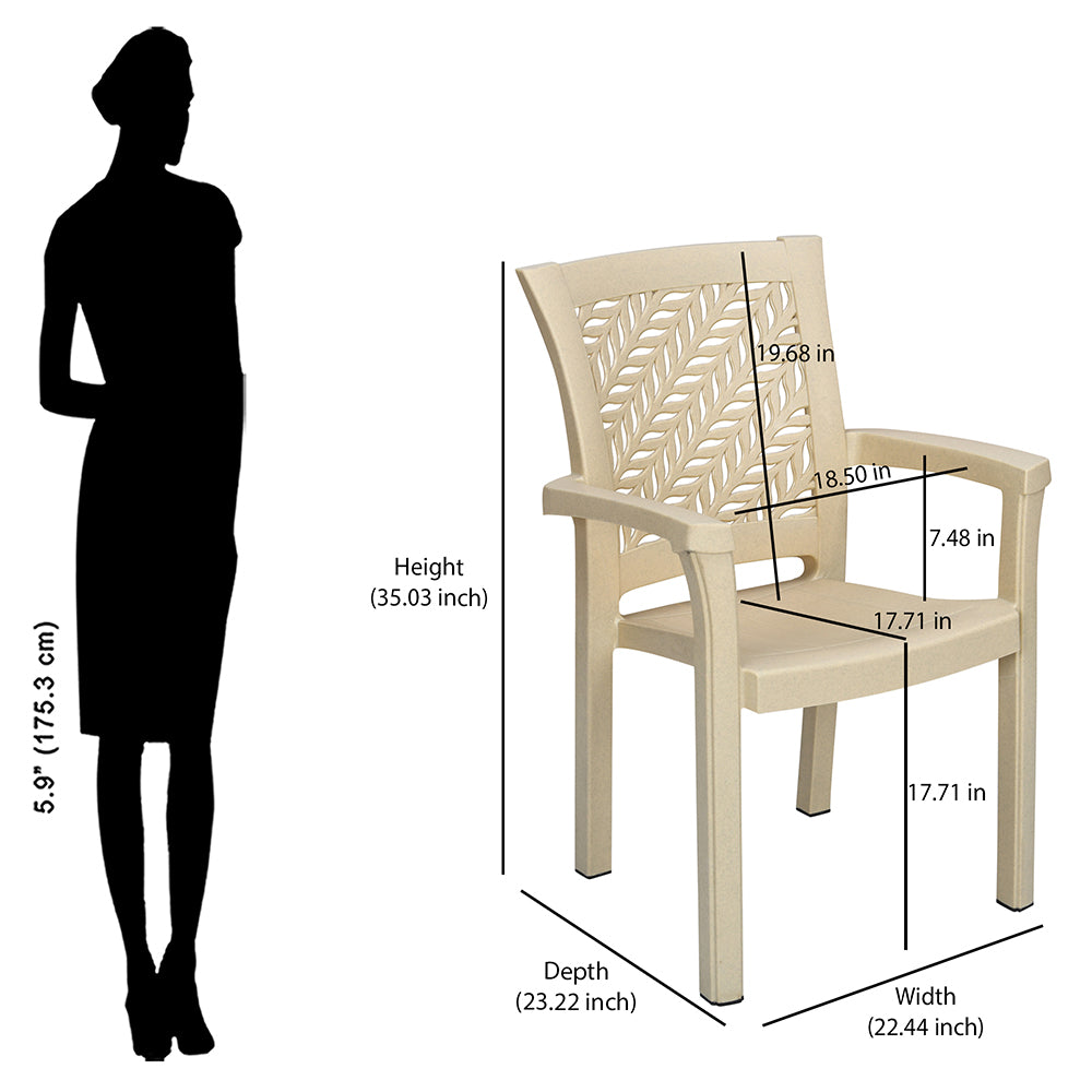 Nilkamal Tulip Plastic Arm Chair