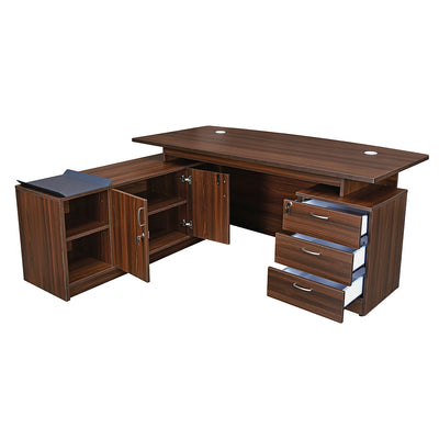 Nilkamal Elegant Neo Office Table (Walnut)