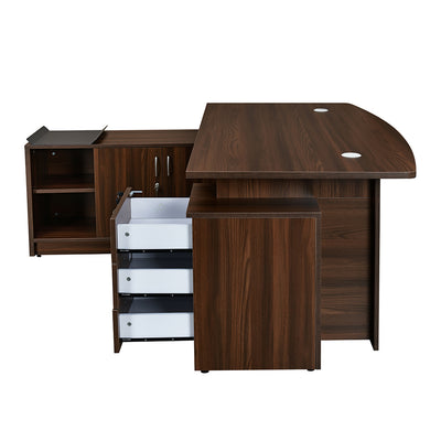 Nilkamal Elegant Neo Office Table (Walnut)
