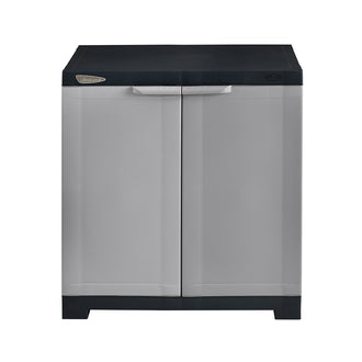 Nilkamal Freedom Mini Small (FMS) Plastic Storage Cabinet/Bookshelf (Haze Grey/Charcoal Grey)