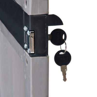 Nilkamal Freedom Mini Medium (FMM) Plastic Storage Cabinet (Haze Grey/Charcoal Grey)