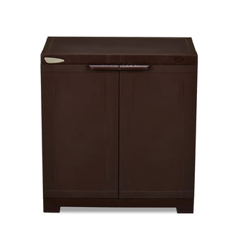Nilkamal Freedom Mini Small (FMS) Plastic Storage Cabinet/Bookshelf (Weather Brown)