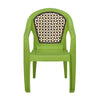 Nilkamal Paradise Plastic Arm Chair (Lush Green, Season Rust Brown & Mustard Yellow)