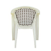 Nilkamal Paradise Plastic Arm Chair (Cream & Rattan Dark Beige)