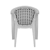 Nilkamal Paradise Plastic Arm Chair (Milky White & Black)