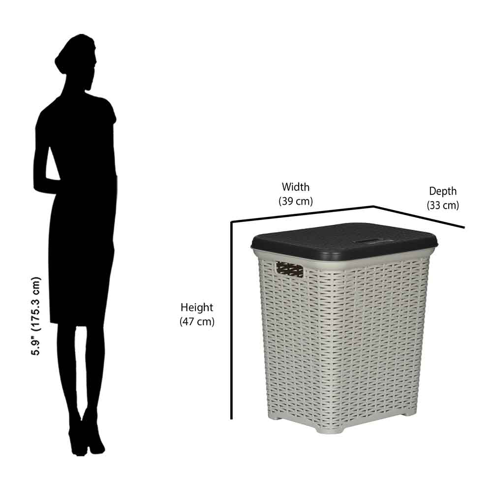 Nilkamal Elegance Laundry Basket 35 L