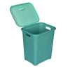 Nilkamal Elegance Laundry Basket 35 L (Sapphire Blue & Sea Blue) - Open Basket View