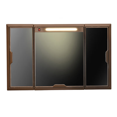 Nilkamal Glory Plastic Cabinet Set with Mirror and LED Diffused Light