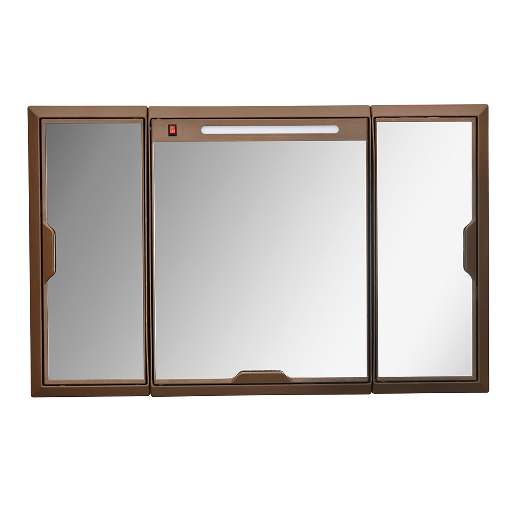 Nilkamal Glory Plastic Cabinet Set with Mirror and LED Diffused Light