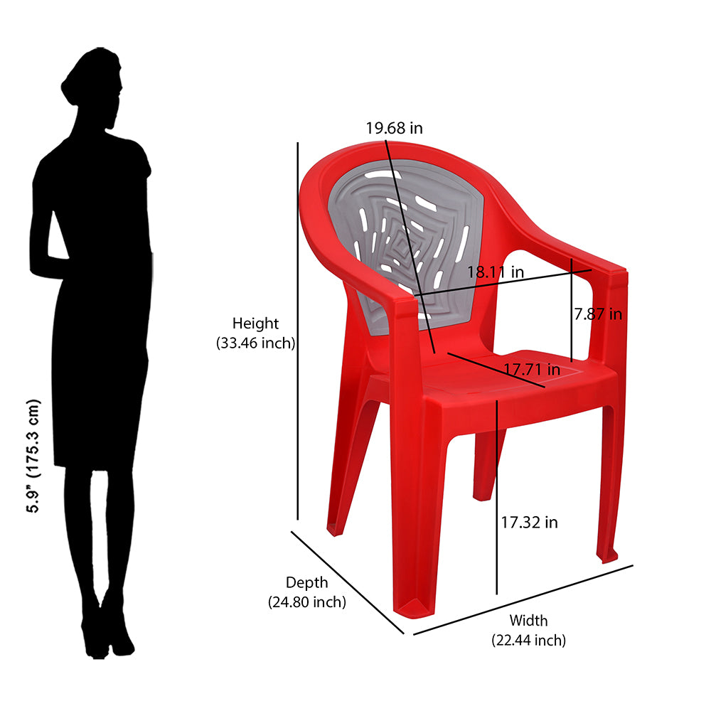 Nilkamal Empire Plastic Arm Chair