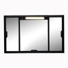Nilkamal Glory Plastic Cabinet Set with Mirror and LED Diffused Light