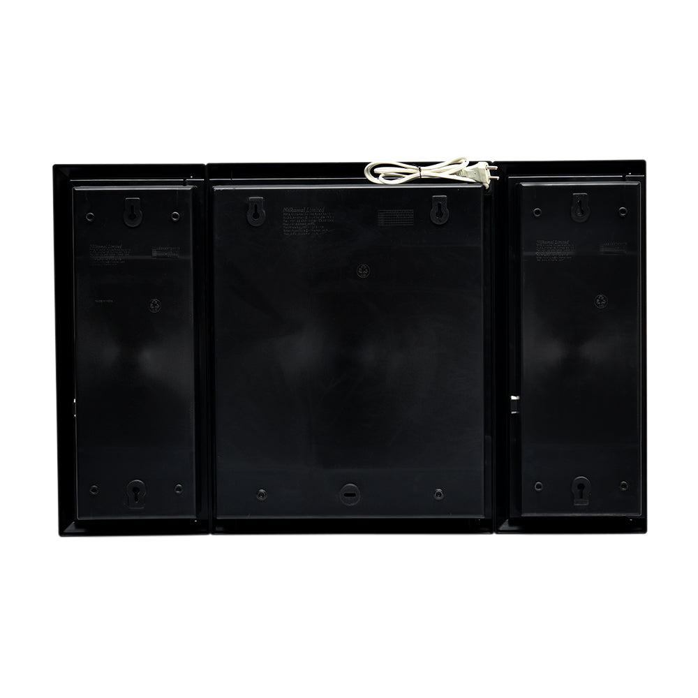 Nilkamal Glory Plastic Cabinet Set with Mirror and LED Diffused Light