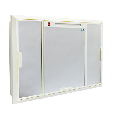 Nilkamal Glory Plastic Cabinet Set with Mirror and LED Diffused Light