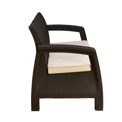 Nilkamal Goa Sofa Set with Cushion (3+1+1 Seater) - Side View