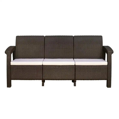 Nilkamal Goa Sofa Set with Cushion (3 Seater) - Front View 2