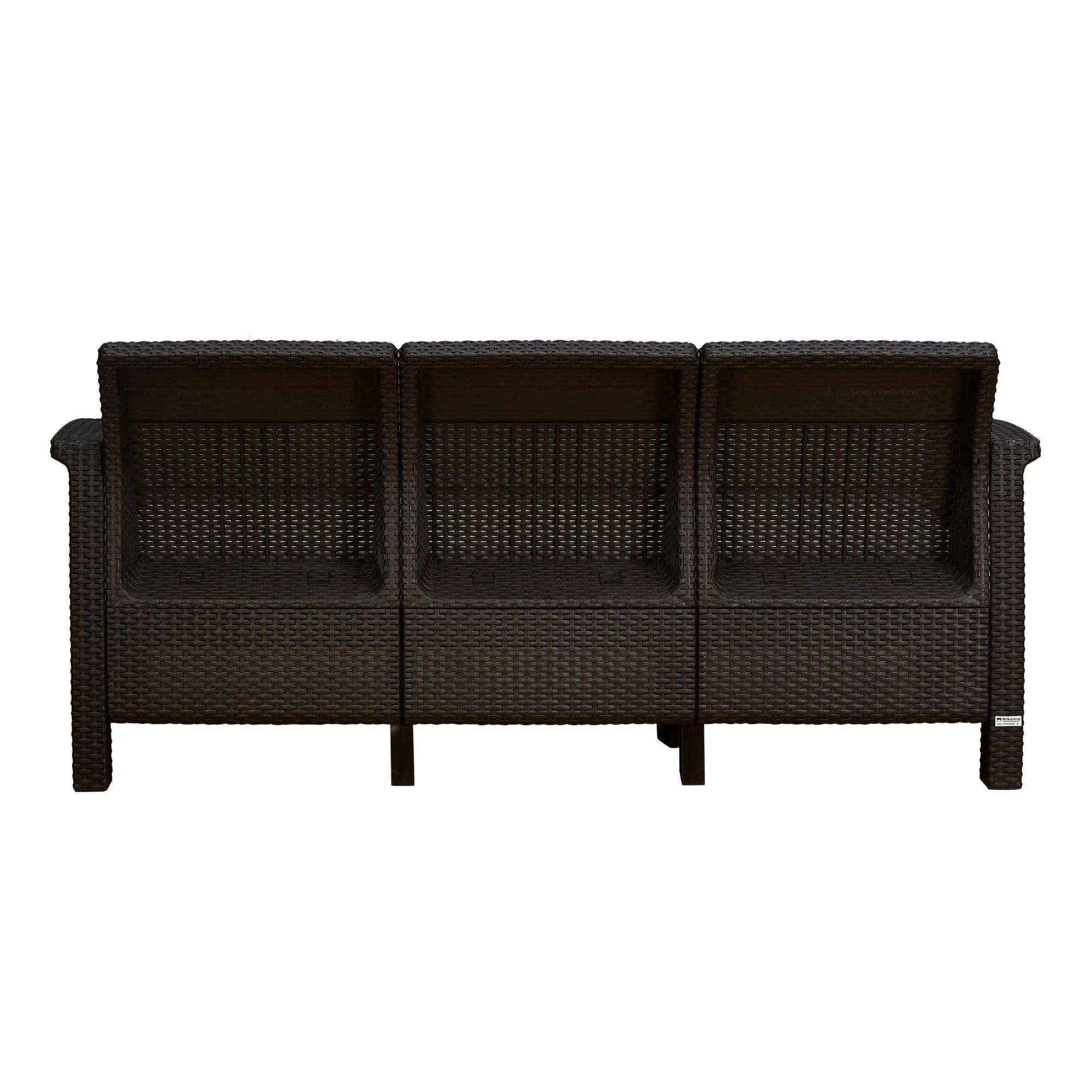 Nilkamal Goa Sofa Set with Cushion (3+1+1 Seater) - Back View