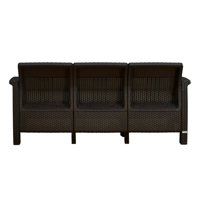 Nilkamal Goa Sofa Set with Cushion (3+1+1 Seater) - Back View