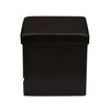 Nilkamal Flexi Small Foldable Ottoman with 1 Drawer (Brown)