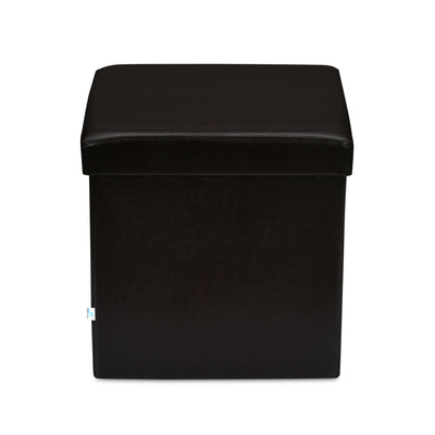 Nilkamal Flexi Small Foldable Ottoman with 1 Drawer (Brown)