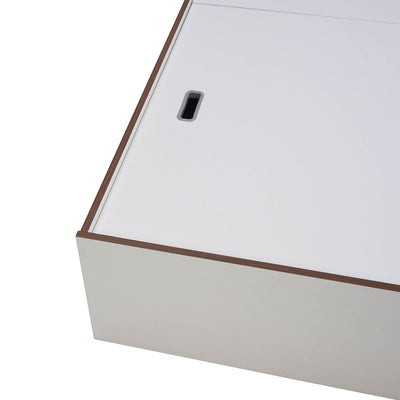 Nilkamal Bruce Queen Bed with Box Storage (Walnut & Cappuccino)