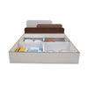 Nilkamal Bruce Queen Bed with Box Storage (Walnut & Cappuccino) - Front Storage View 2