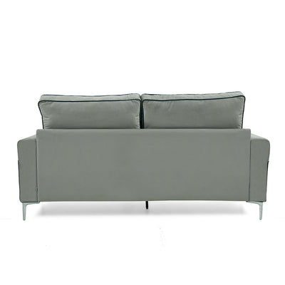 Nilkamal Boston 3 Seater Sofa (Grey & Blue)