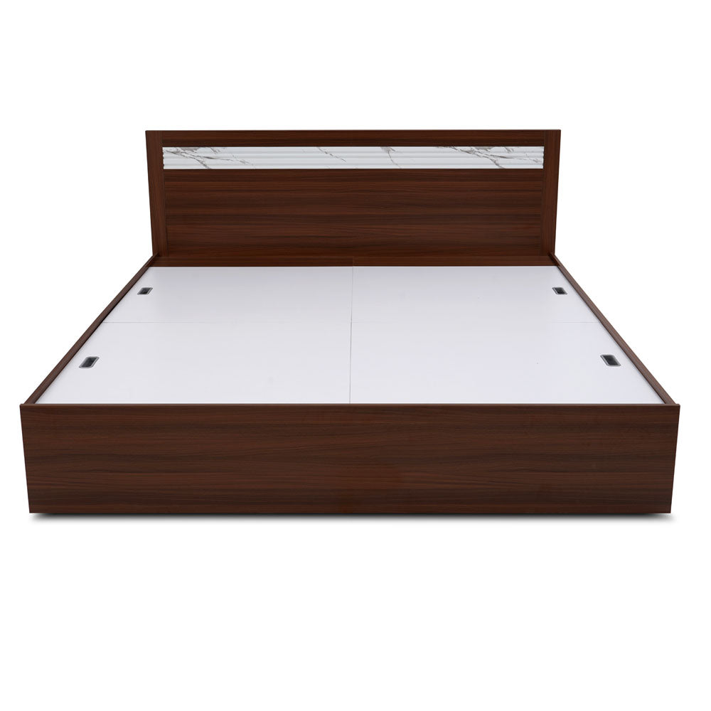Buy Nilkamal Akin Queen Bed without Storage Walnut Online in India