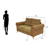 Nilkamal Rippon 2 Seater Sofa (Brown)