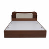 Nilkamal Daffodil King Bed with Box Storage (Walnut) - Front View-3