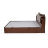 Nilkamal Daffodil King Bed with Box Storage (Walnut) - Side View