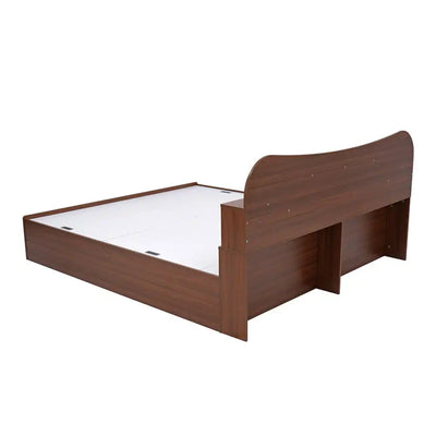 Nilkamal Daffodil King Bed with Box Storage (Walnut)