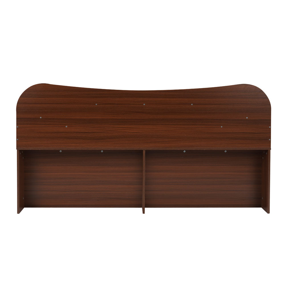 Nilkamal Daffodil King Bed with Box Storage (Walnut)